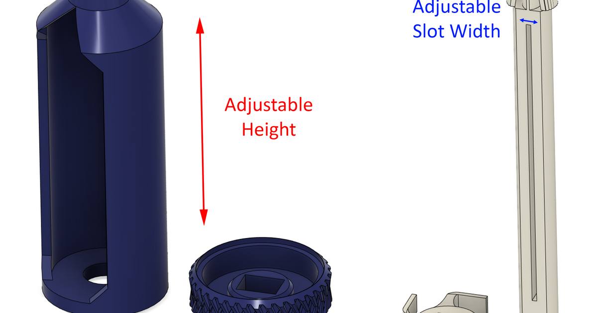 Ratchet toothpaste tube squeezer (parametric height & slots width) von ...