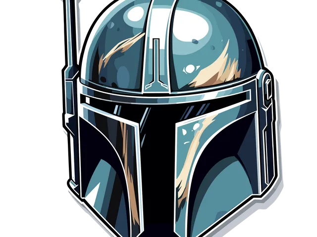 HueForge Boba Fett helmet multicolor