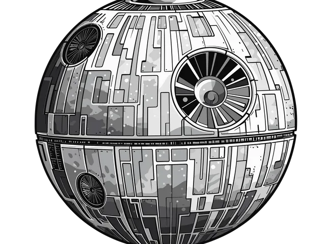 HueForge Death Star multicolor
