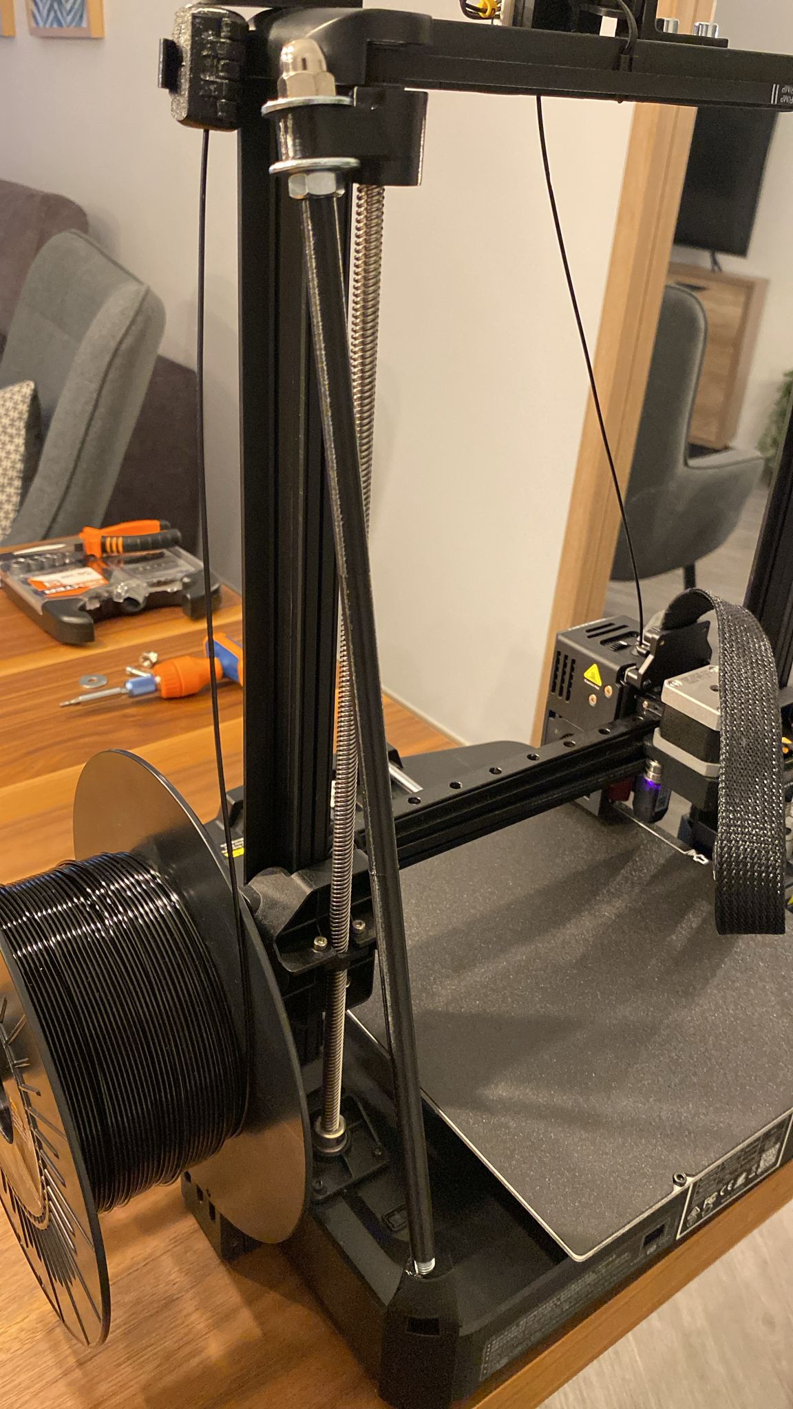 Ender 3 v3 ke Simple gantry support (rod cover and joint)