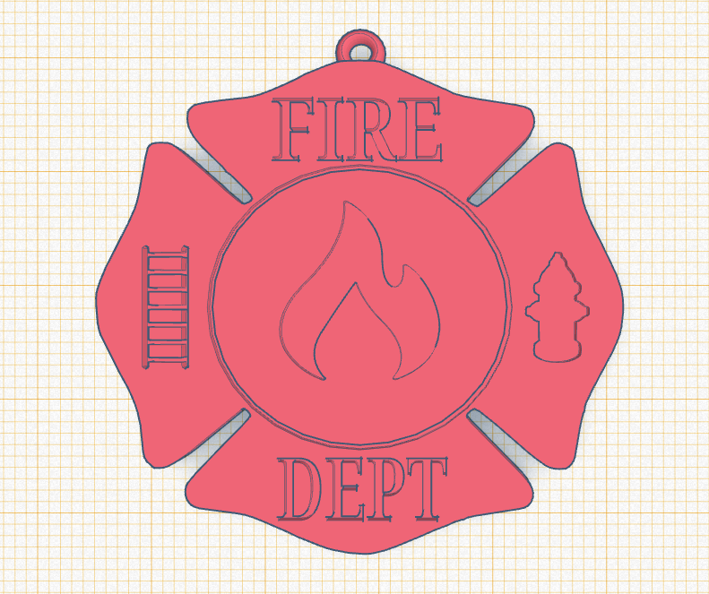 Maltese Cross Keychain