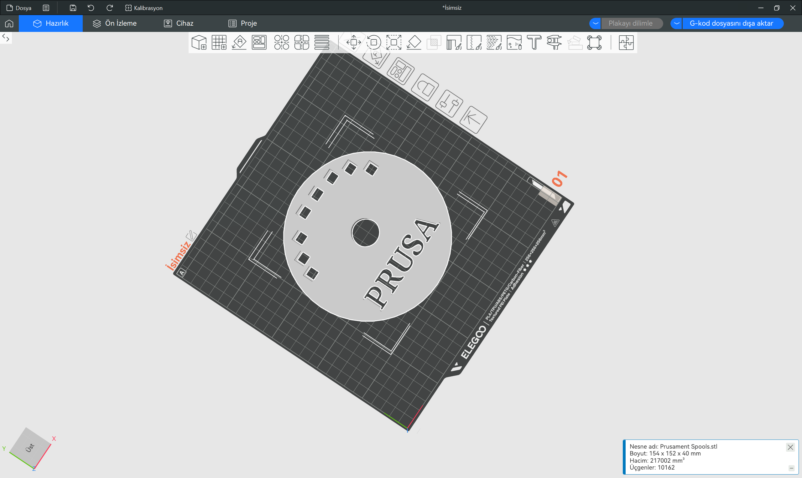prusa filement spool 3D model