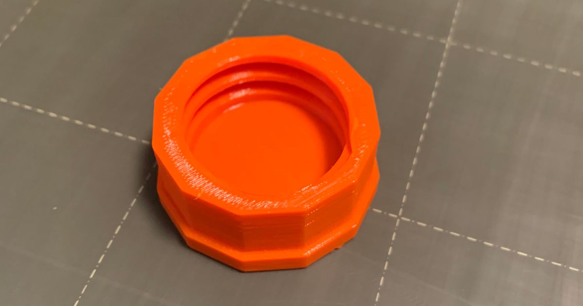 20 lb propane tank cap by DocPO Download free STL model