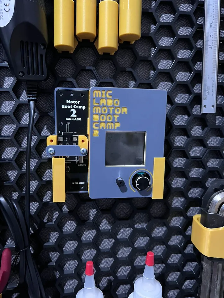 Mic Labo Motor Bootcamp 2 Holder for Honeycomb Storage Wall (HSW) by Pongo  Mini 4WD Toolmaker | Download free STL model | Printables.com