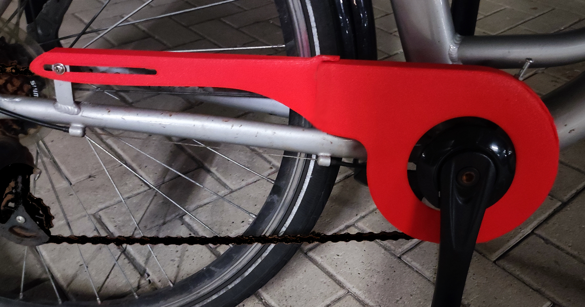 Bike Chain guard by DiJo Heemskerk Download free STL model
