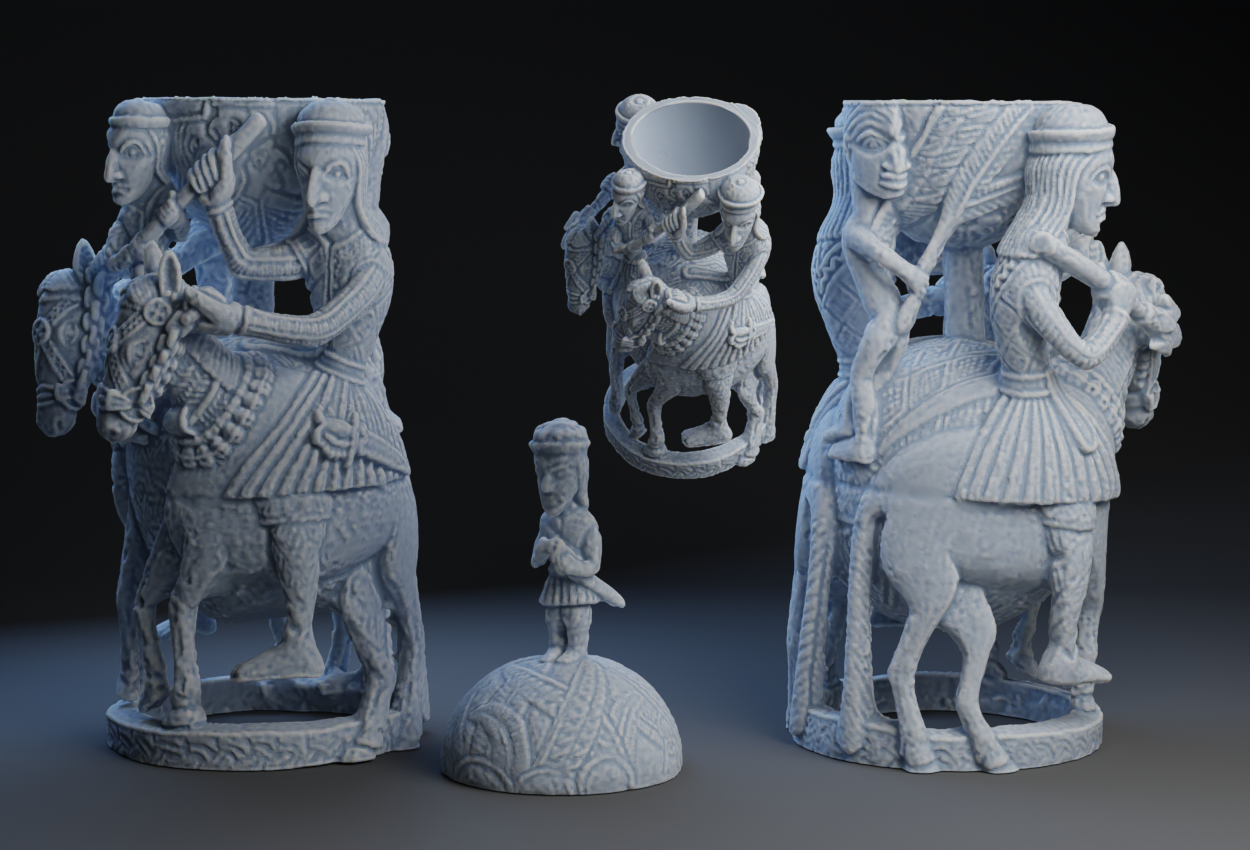 Carved Ivory SaltCellar