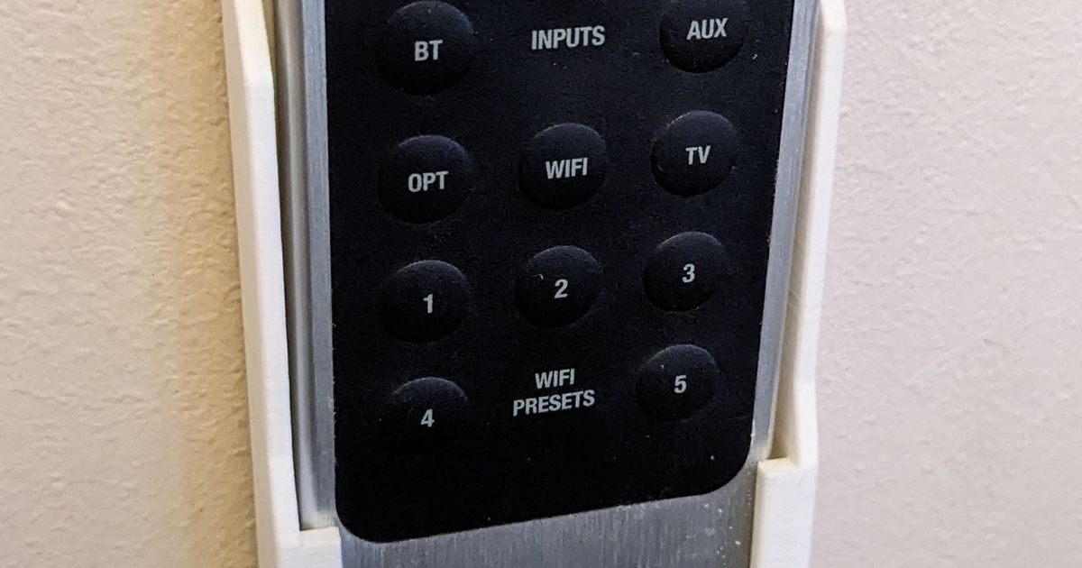 Audiopro A26 remote holder by TimoY Download free STL model