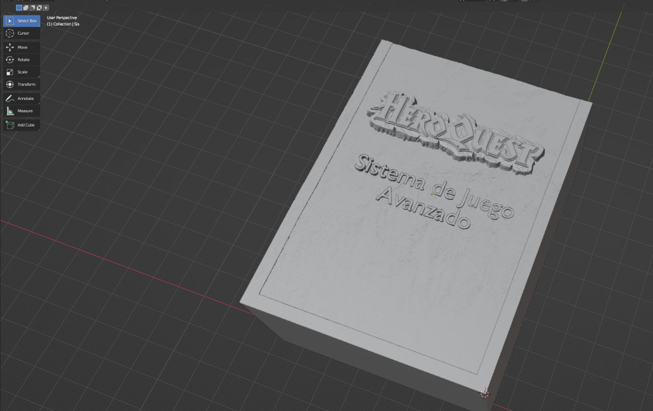 Heroquest Card box (for sistema de juego avanzado)