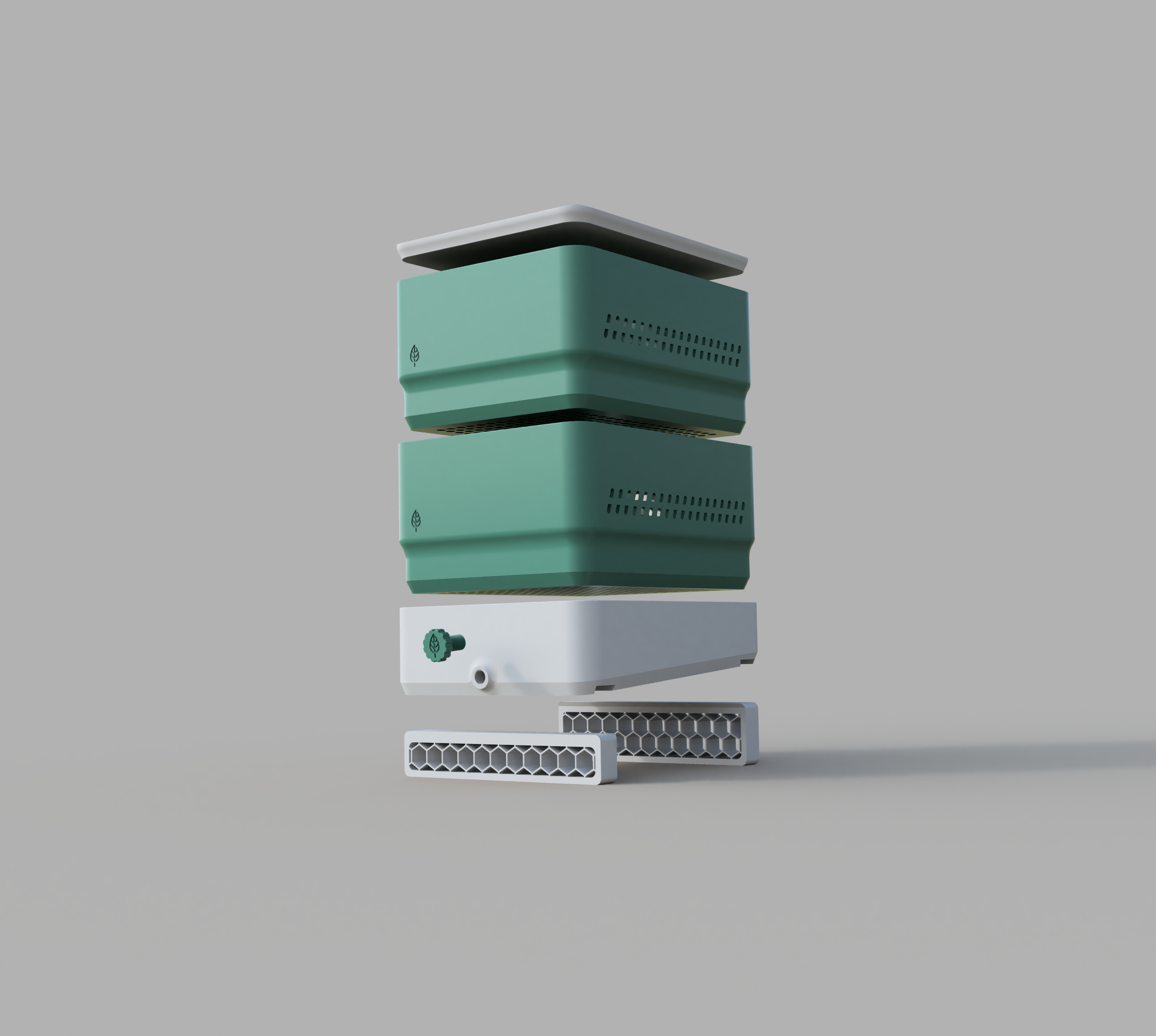 Miniatura 2 do modelo 3D Small  fully-printable modular Vermicomposter