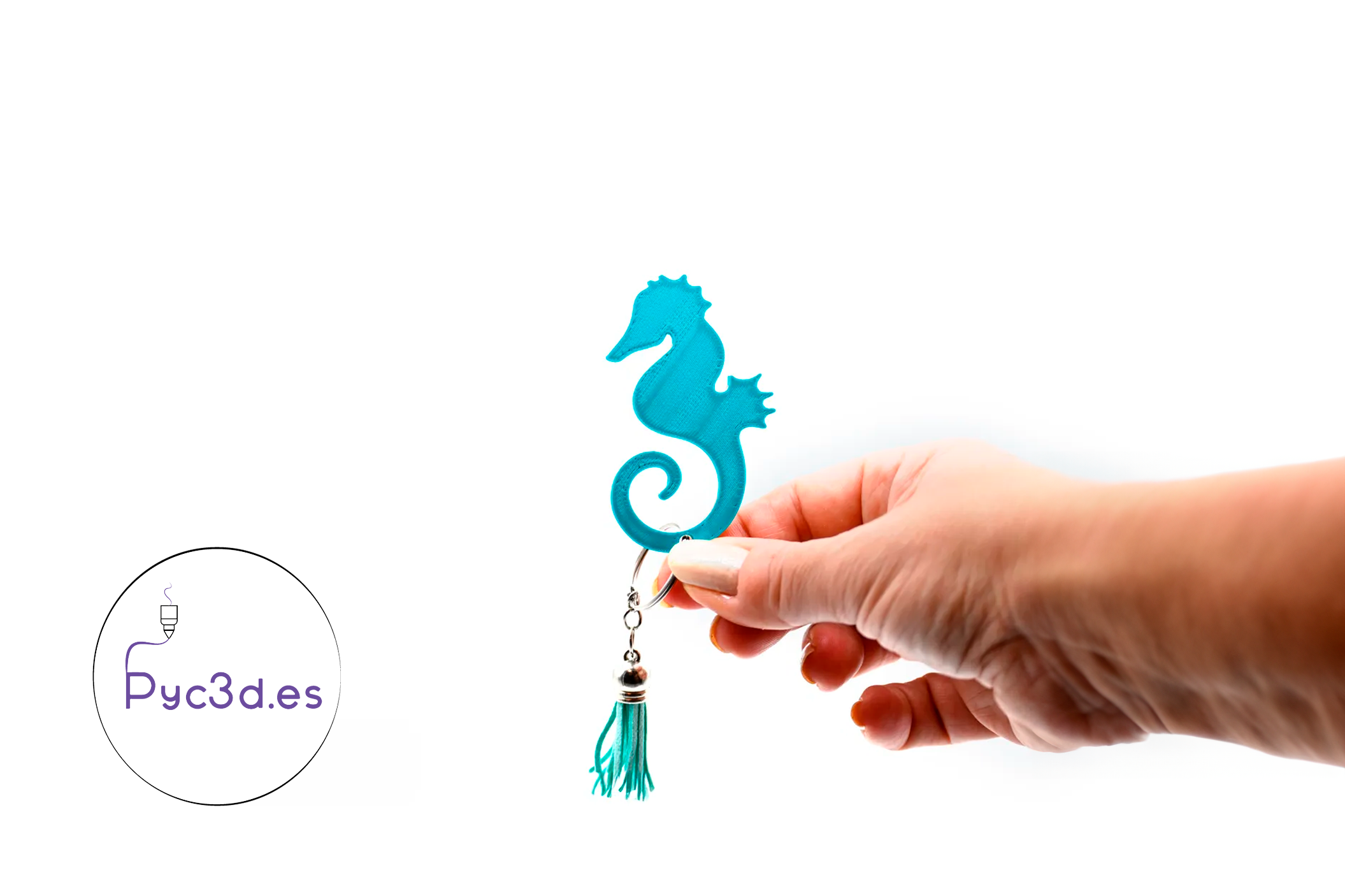 Seahorse keychain hot sale