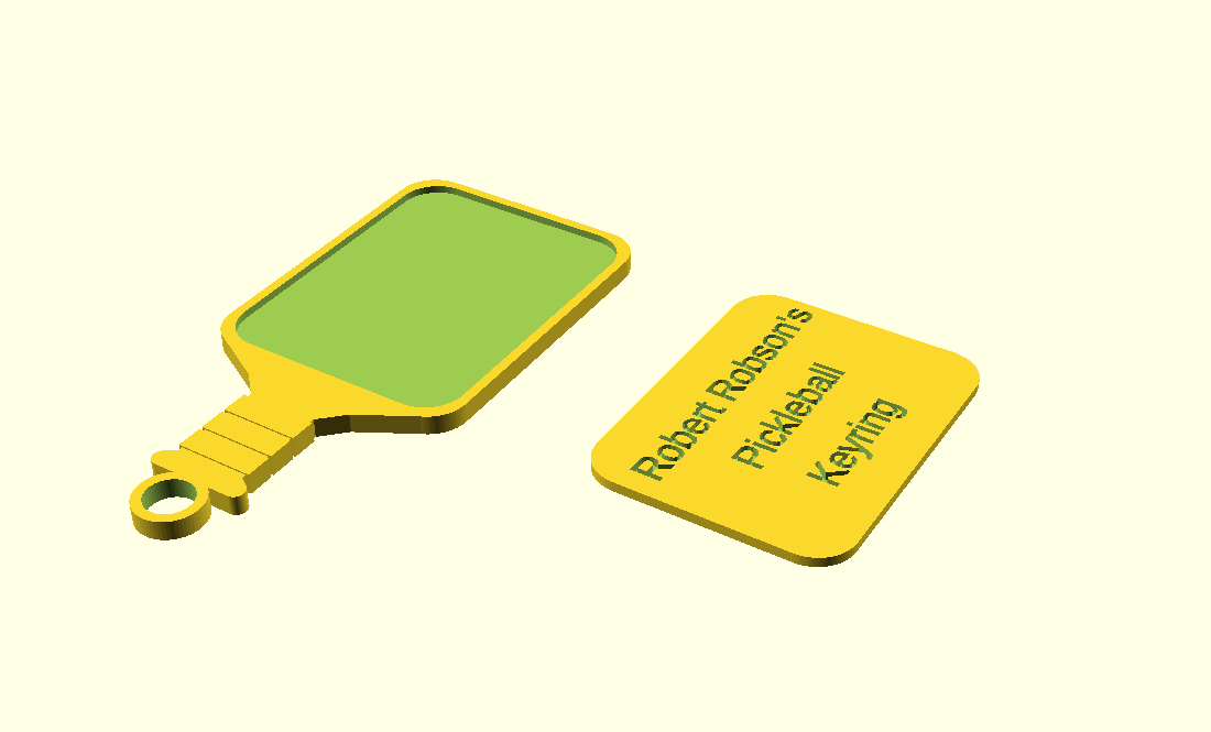 Customizable Pickleball Keyring — miniatura 5