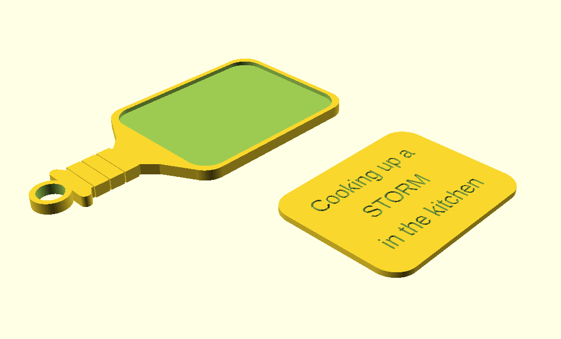 Customizable Pickleball Keyring — miniatura 7