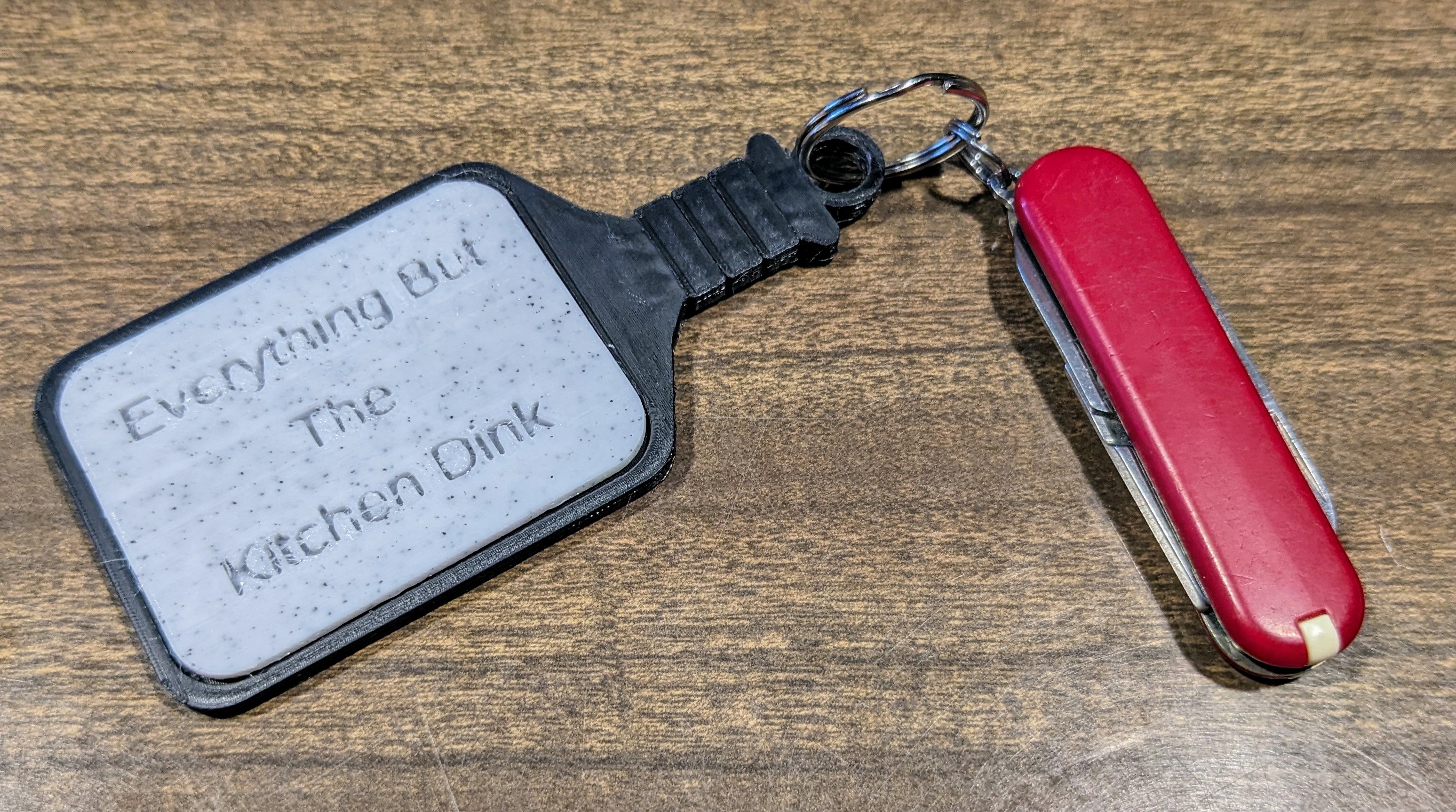 Customizable Pickleball Keyring — miniatura 2