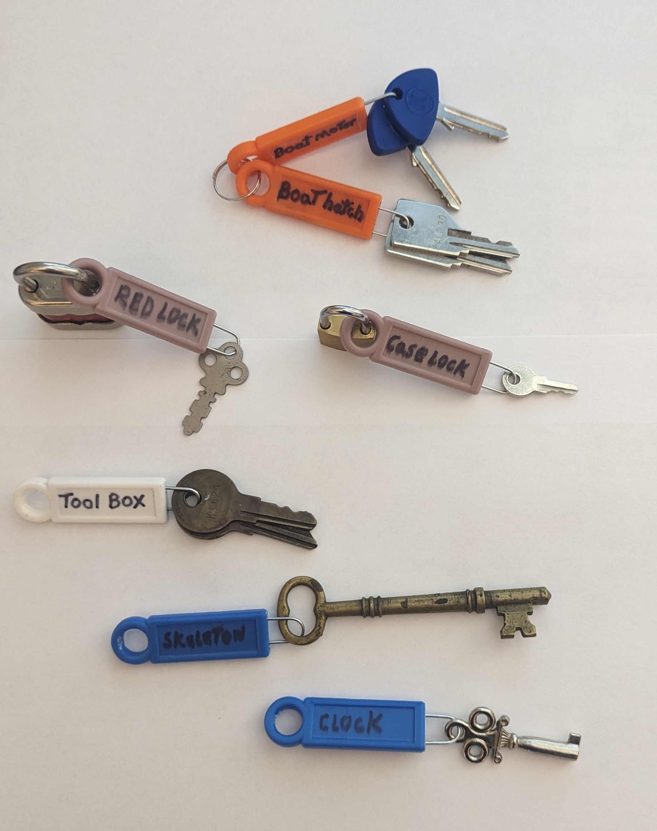Paper Clip Key Tags by Rocky Prattastic Download free STL model