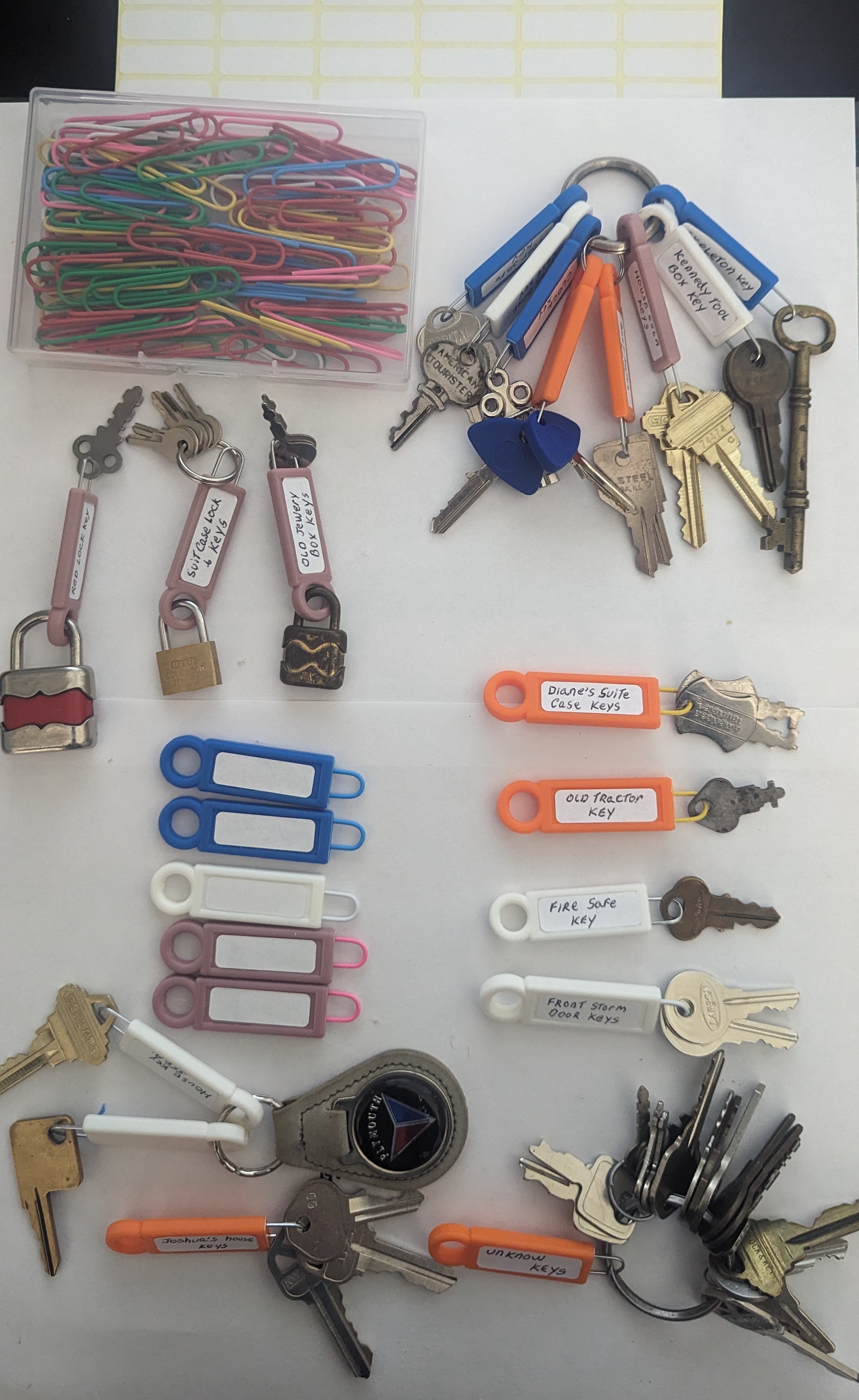 Paper Clip Key Tags by Rocky Prattastic Download free STL model