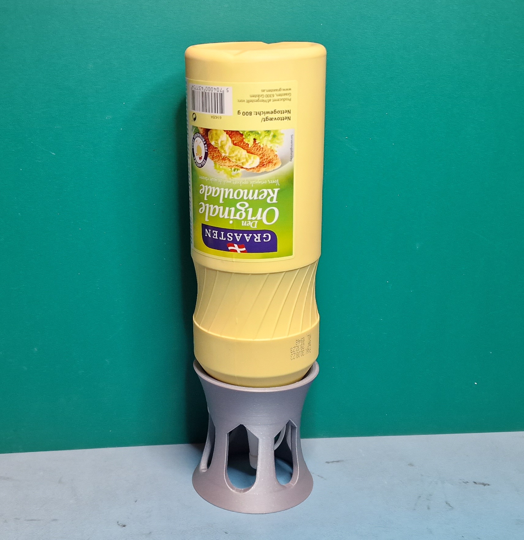 Upside down bottle holder