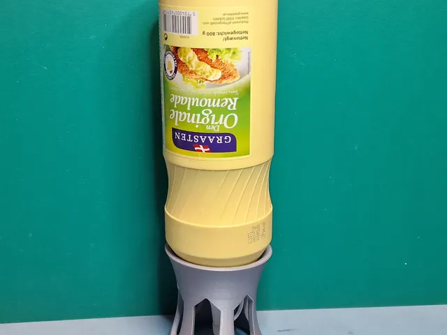 Upside down bottle holder