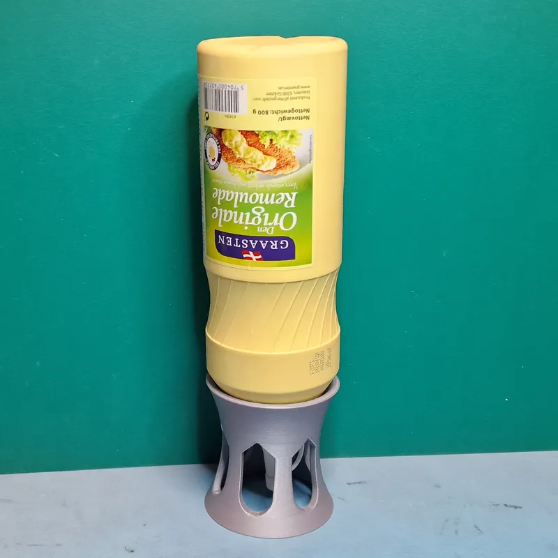 Free 3D file Upside down sauce bottle holder ⬇️・3D printer model to  download・Cults