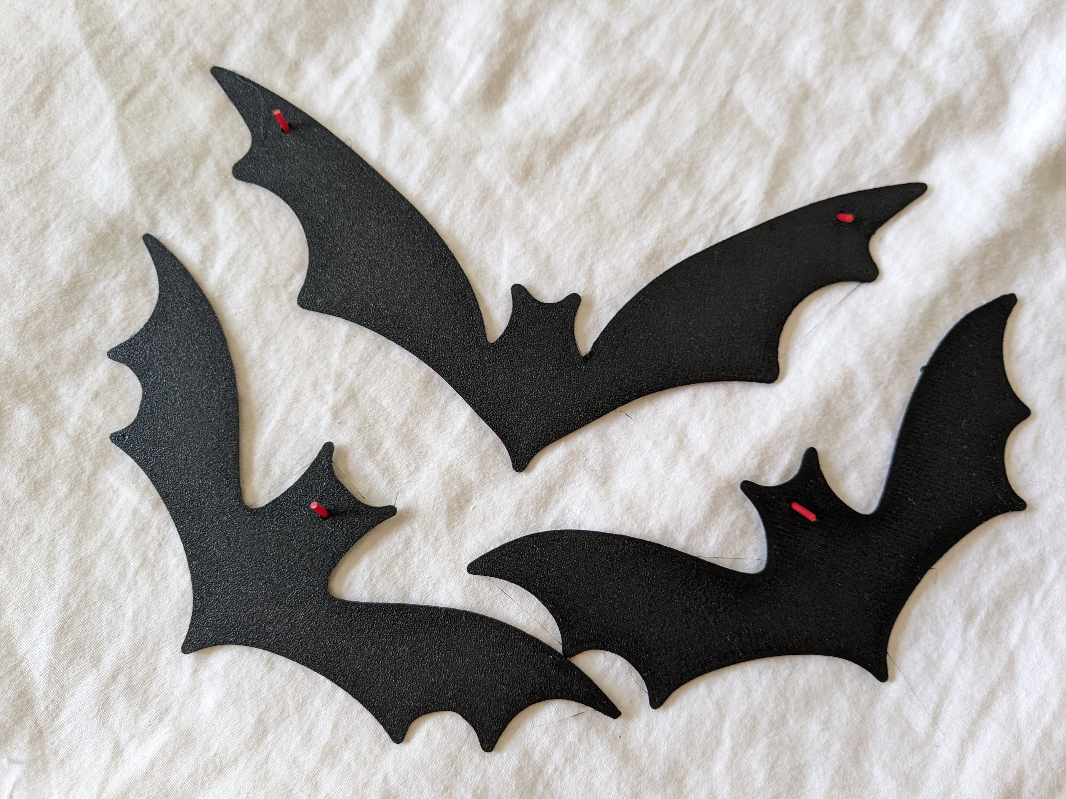 Vintage Halloween Bats With Holes For Hanging