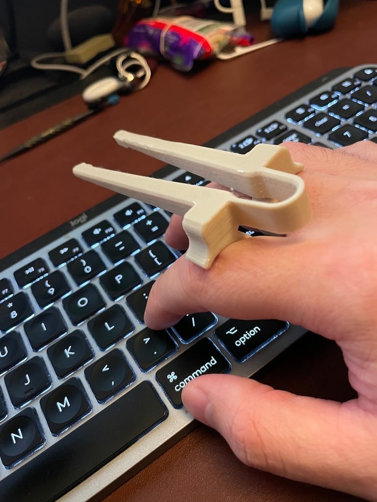 Miniatura 3 do modelo 3D Finger Chopstick