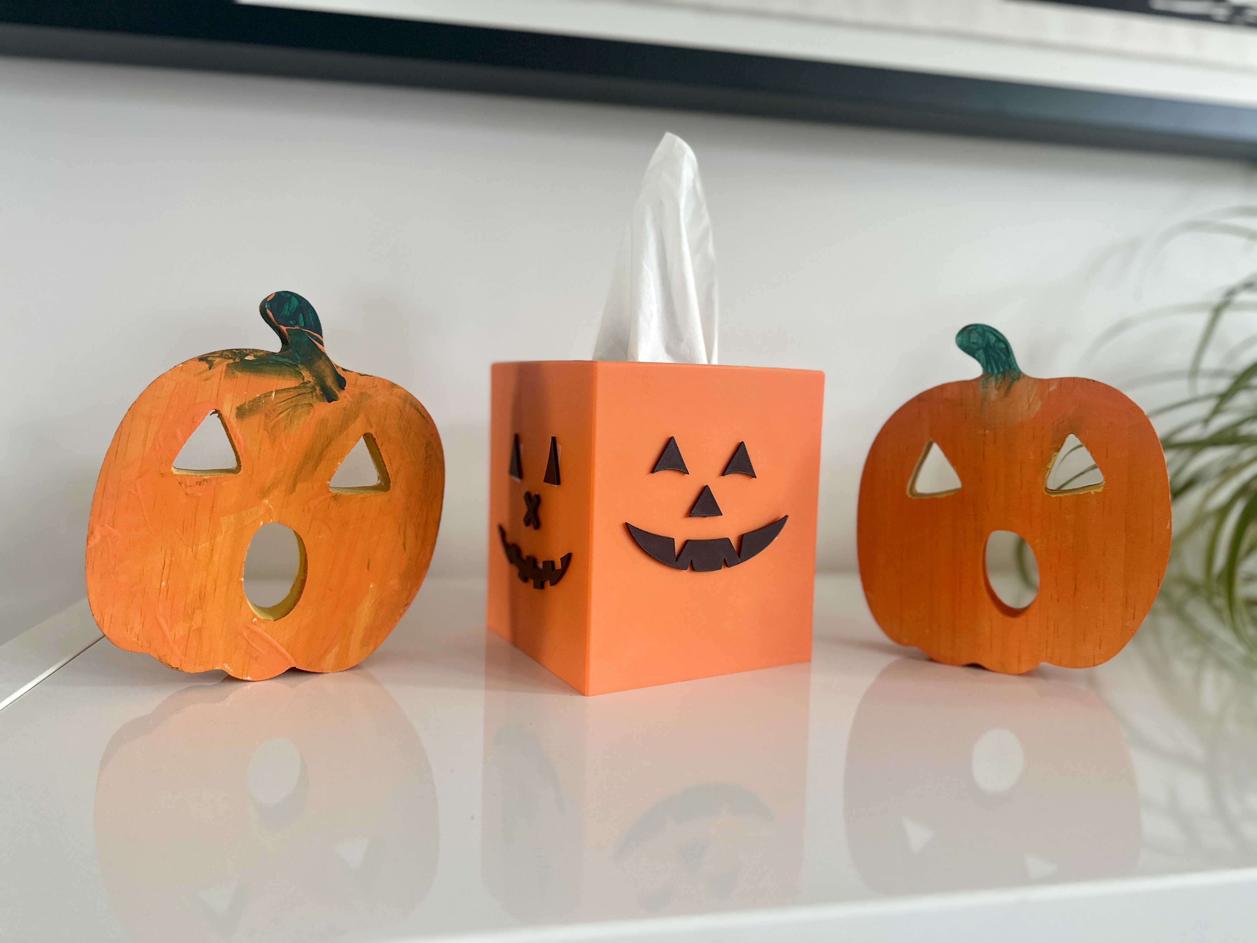 Halloween Tissue Box with Jack O Lantern Faces by maxelman Download