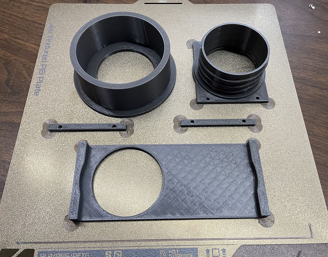 Dust collection blast gate. 3 inch PVC to 2 1/2 inch spiral hose by