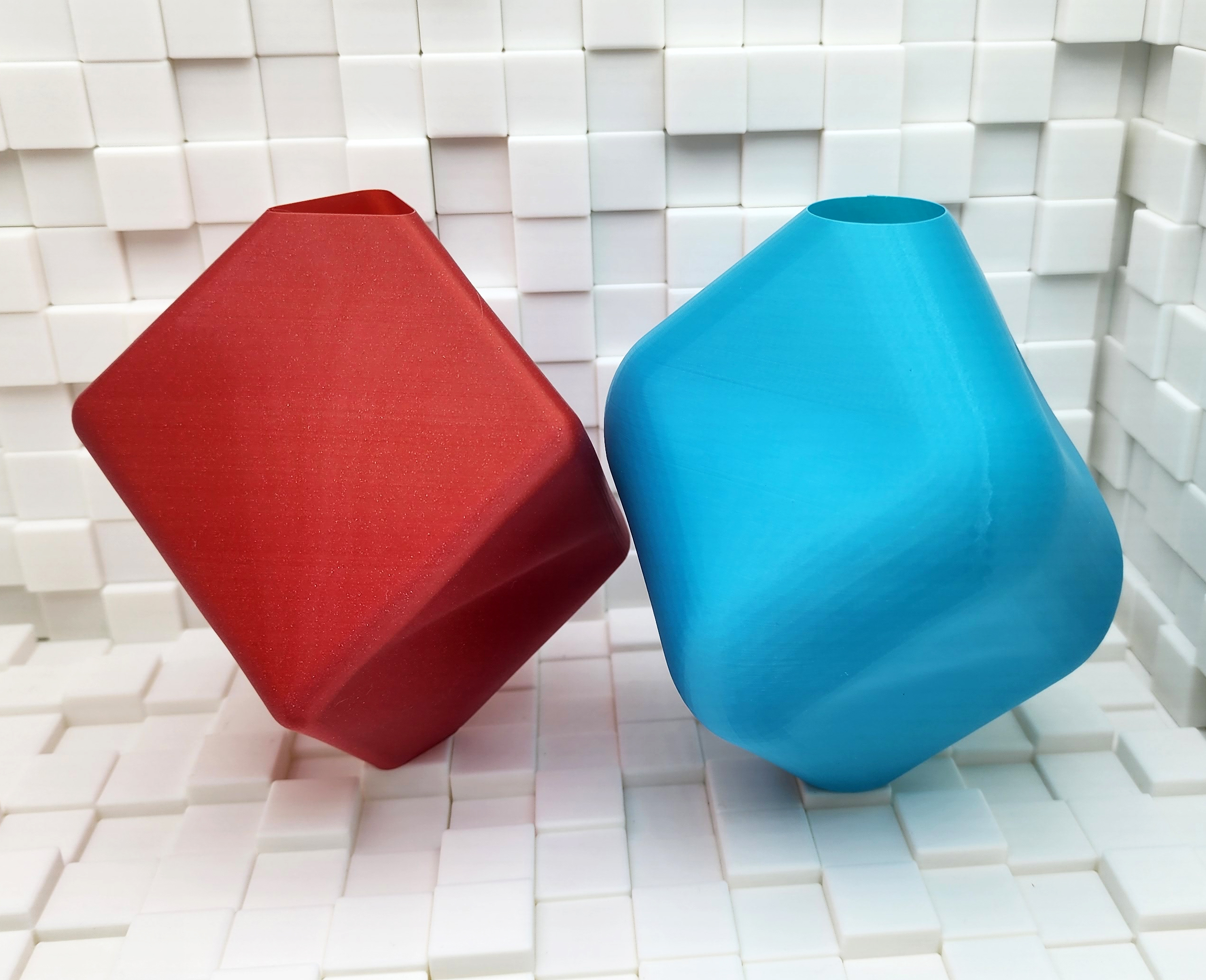 Balancing Cube Vases - Rounded & Super Rounded