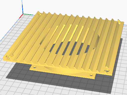 Ventilacion cooler 80mm 3D model