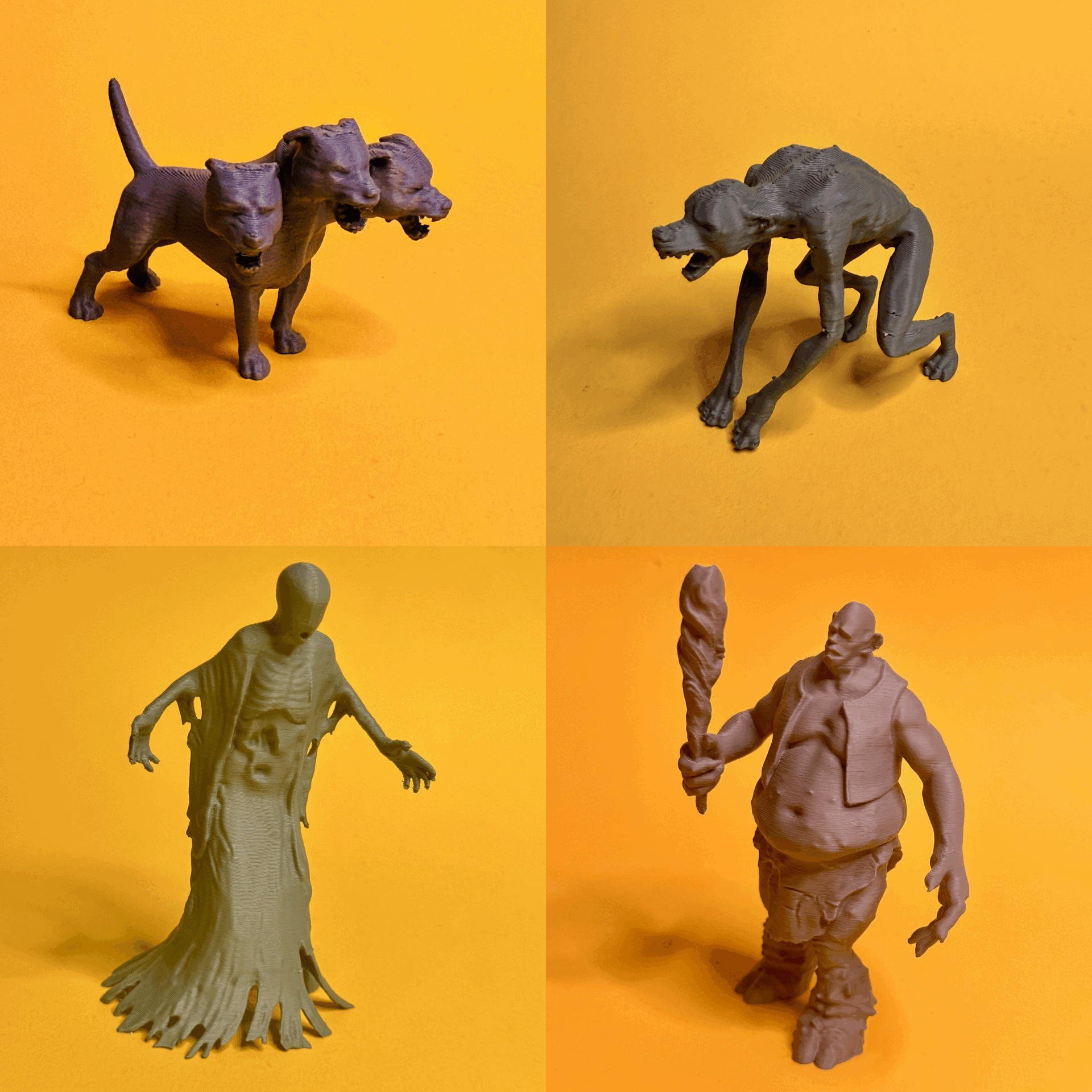 Harry Potter Characters Part 1   Dementor  three-headed dog  Troll  Werwolf