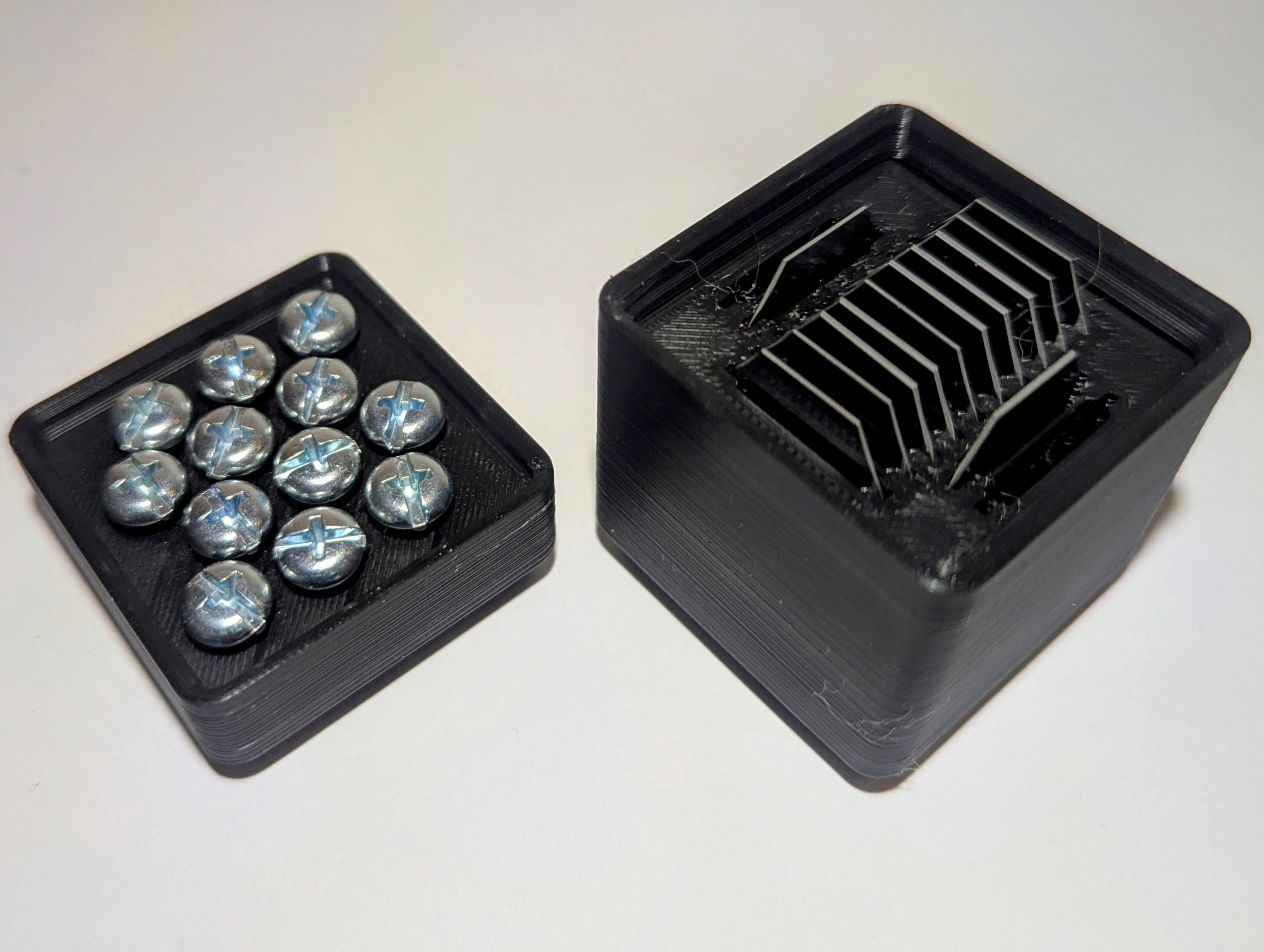 Gridfinity Segway Navimow replacement blade and screws bins
