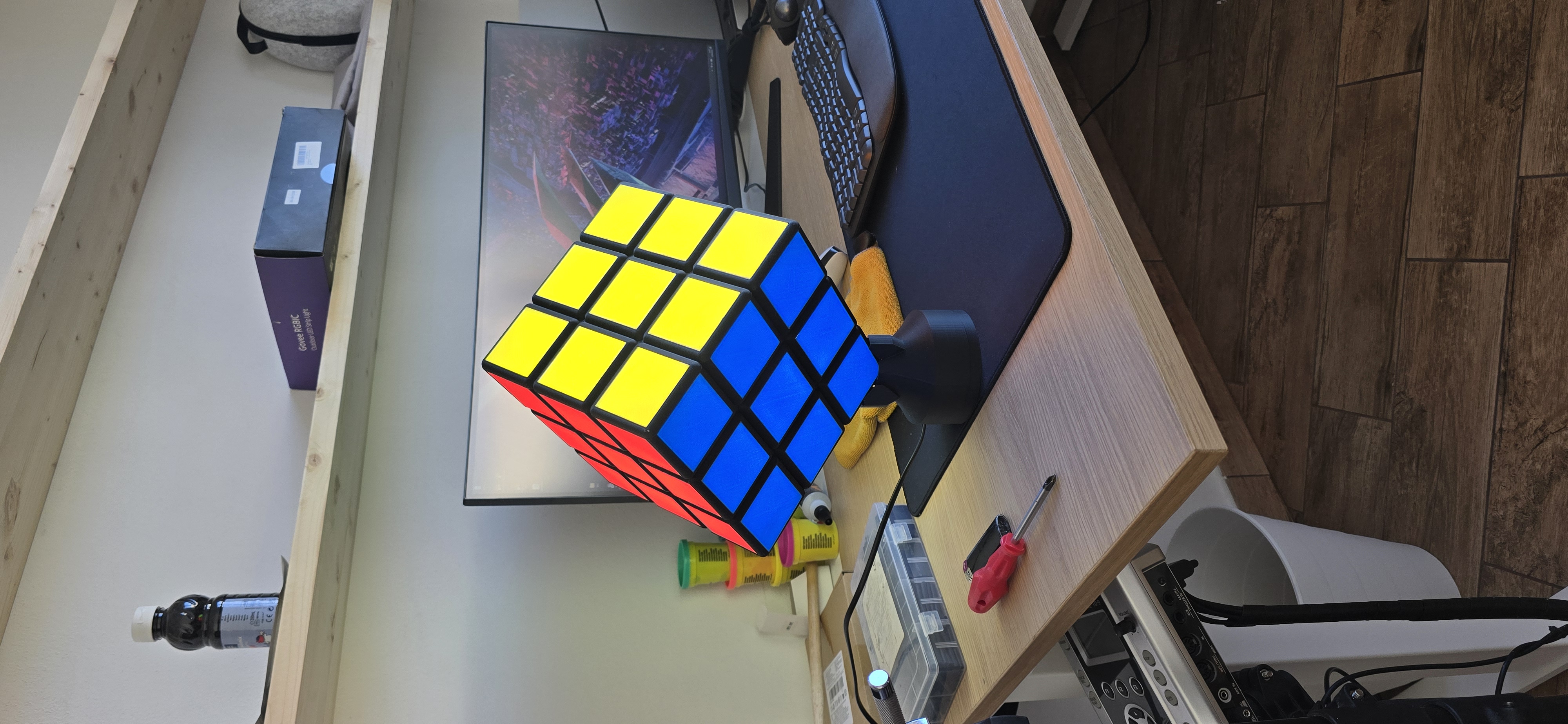 Lampada Cubo di Rubik