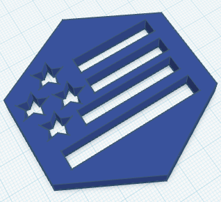 America glass holder/coster
