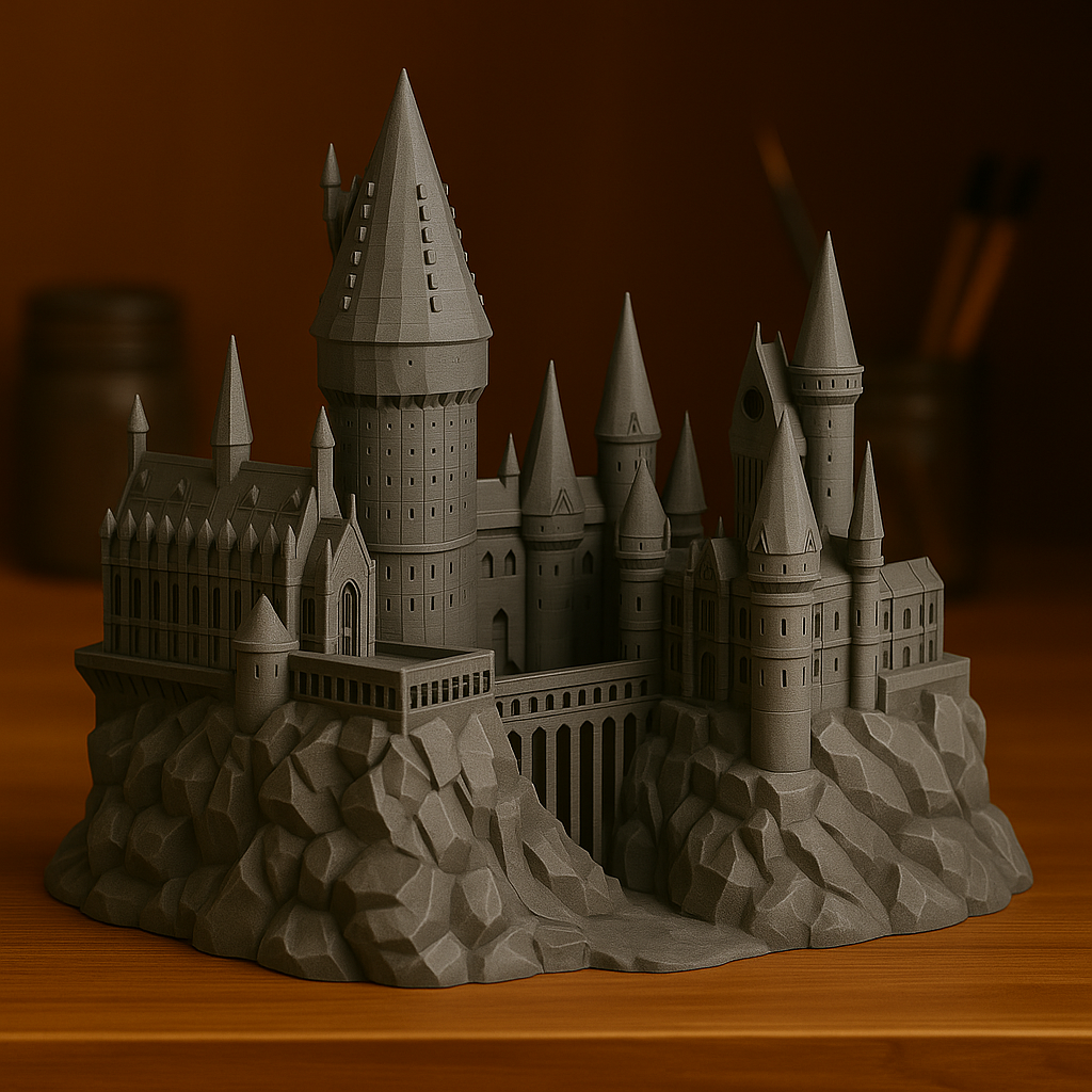Geometric Hogwarts Castle
