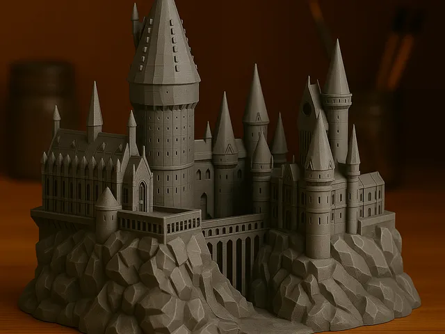 Geometric Hogwarts Castle