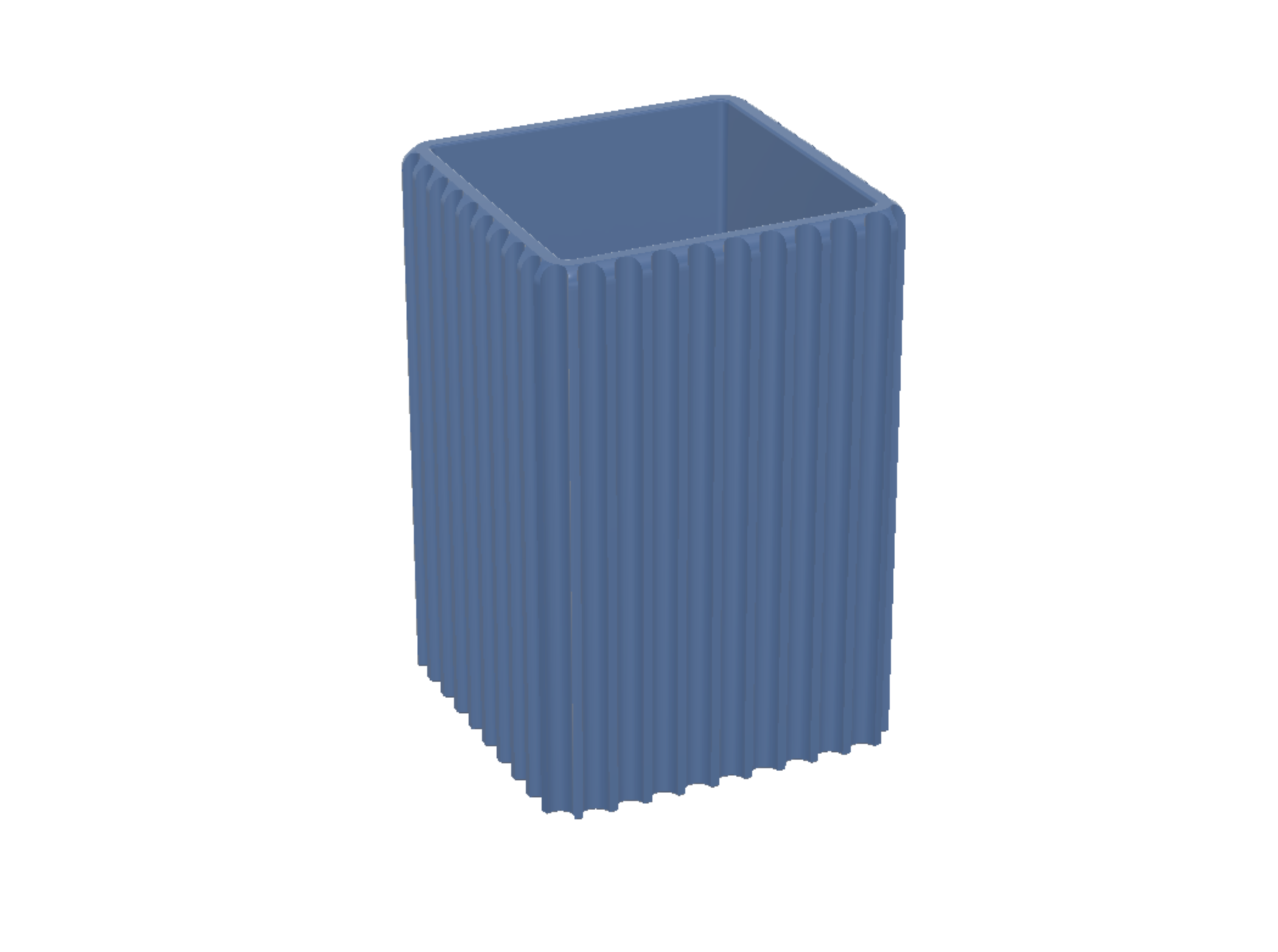 Square Fluted Jar — miniatura 2
