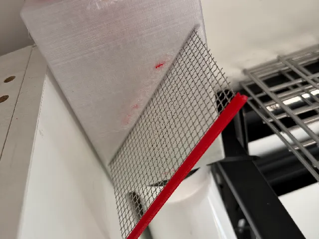 4in Duct Inline Replaceable Filter fitting mesh screens - parametric