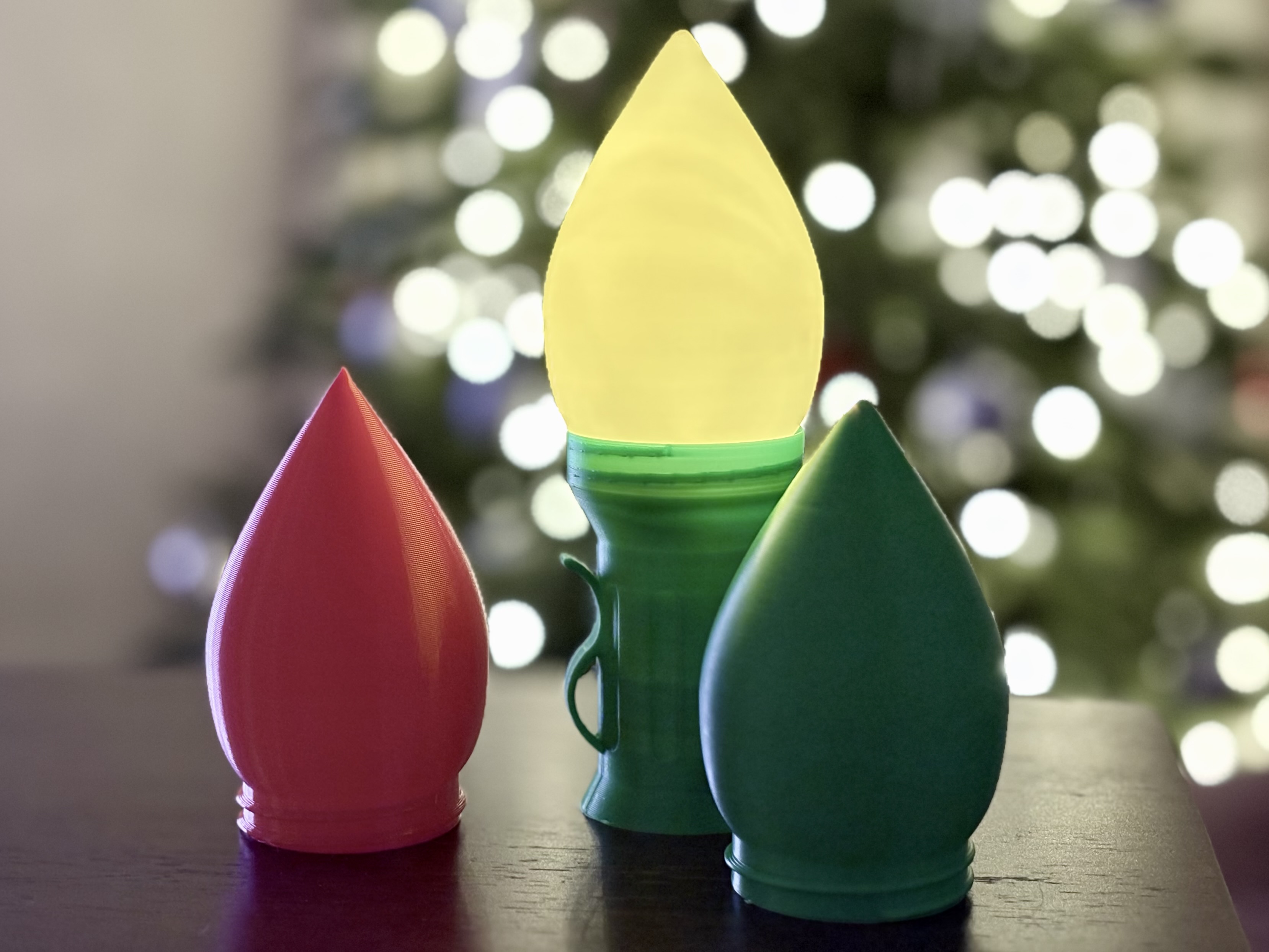 Jumbo Christmas Light Bulbs - Seamless - Fast (Under 60mins total) - Screw On - Tea Lights - Freestanding