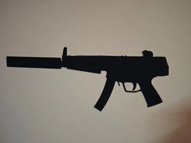 MP5 9mm magazine without stock shadow