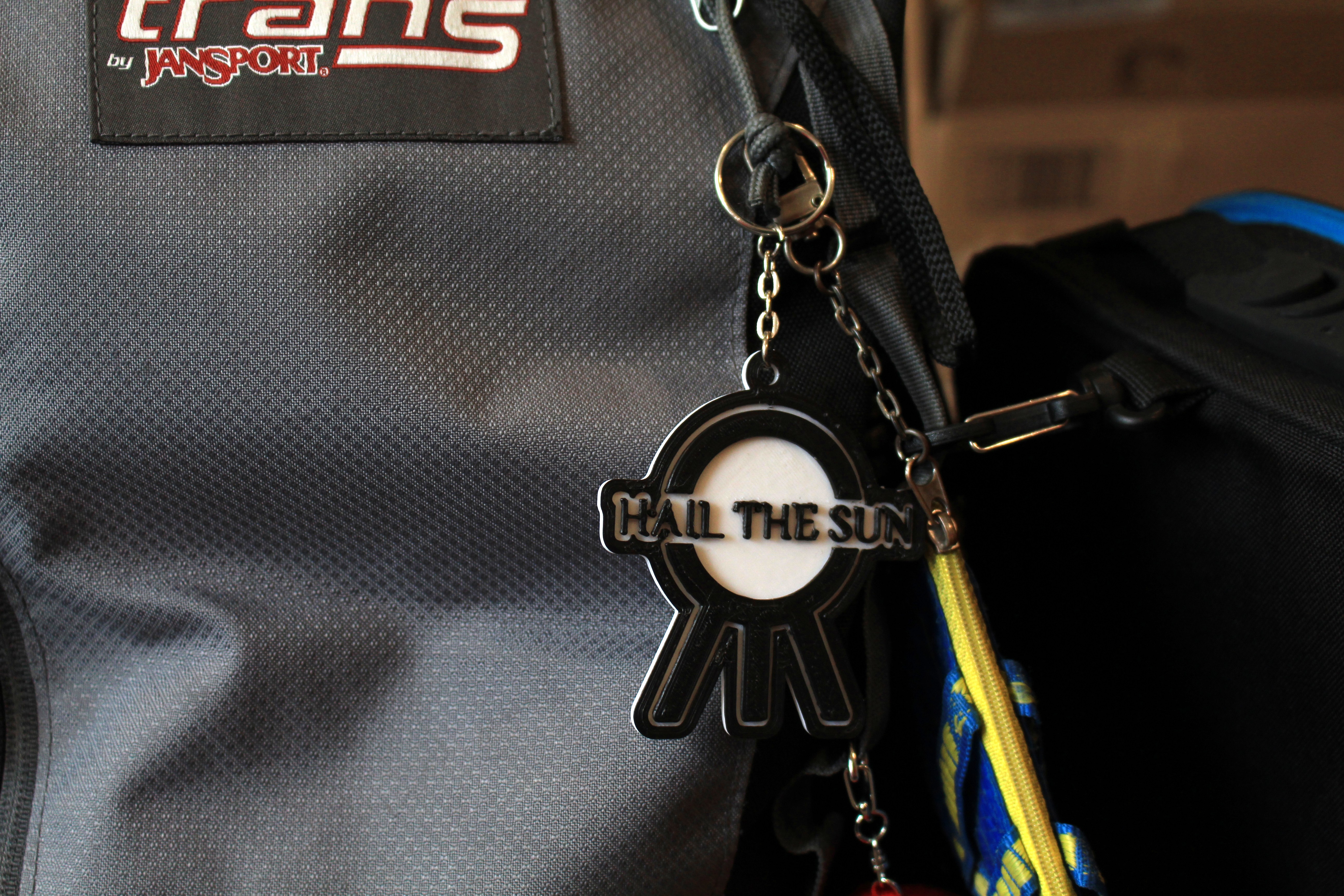 Hail the sun key chain