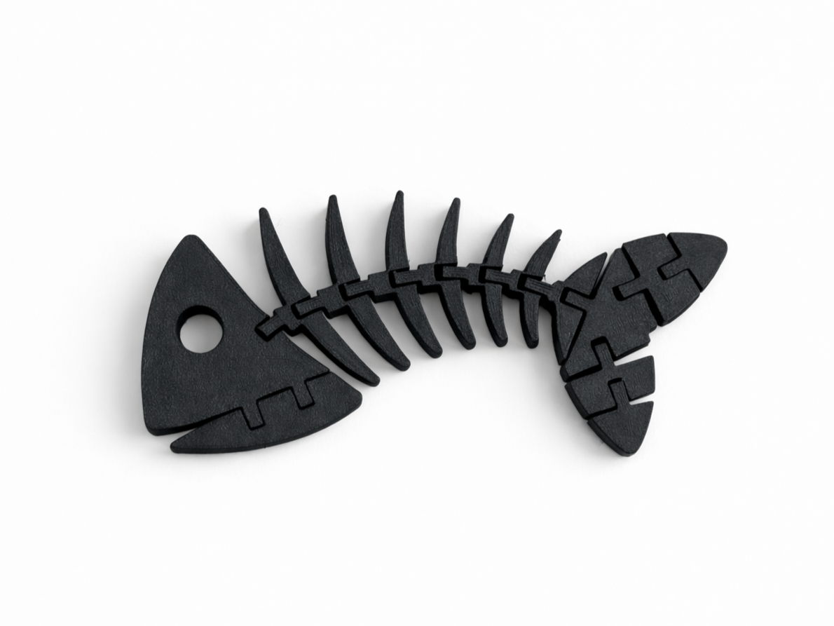 Articulated Flexible Fish Bone Skeleton Fidget