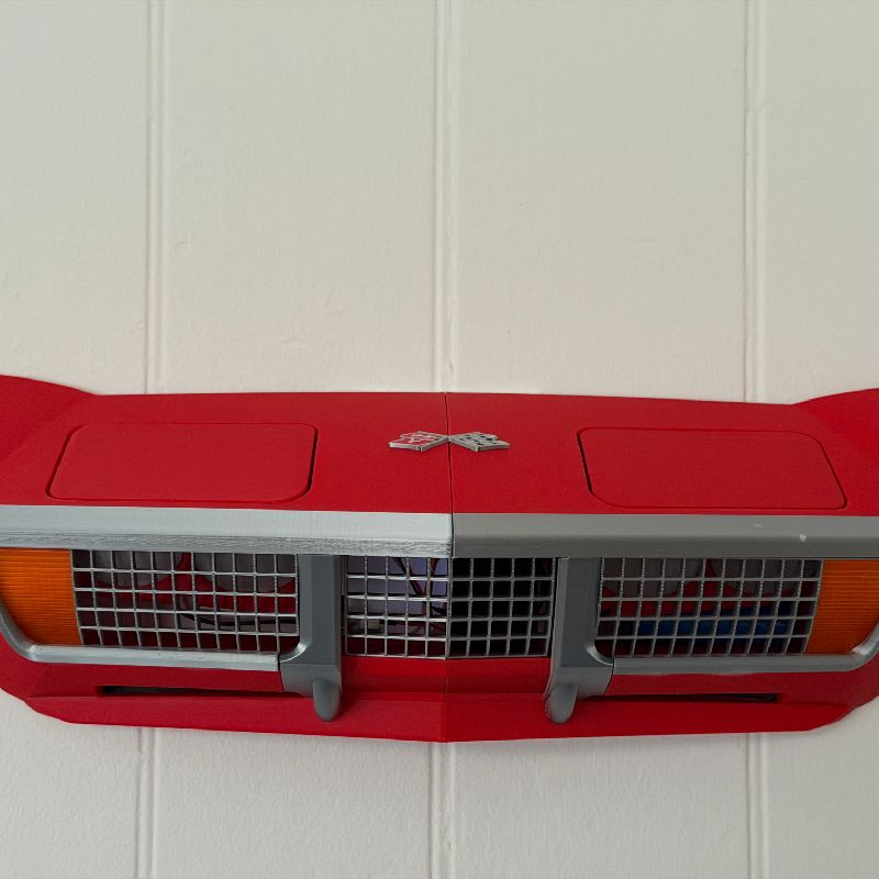1972 Muscle car front-end with actuated pop-up lights by ...
