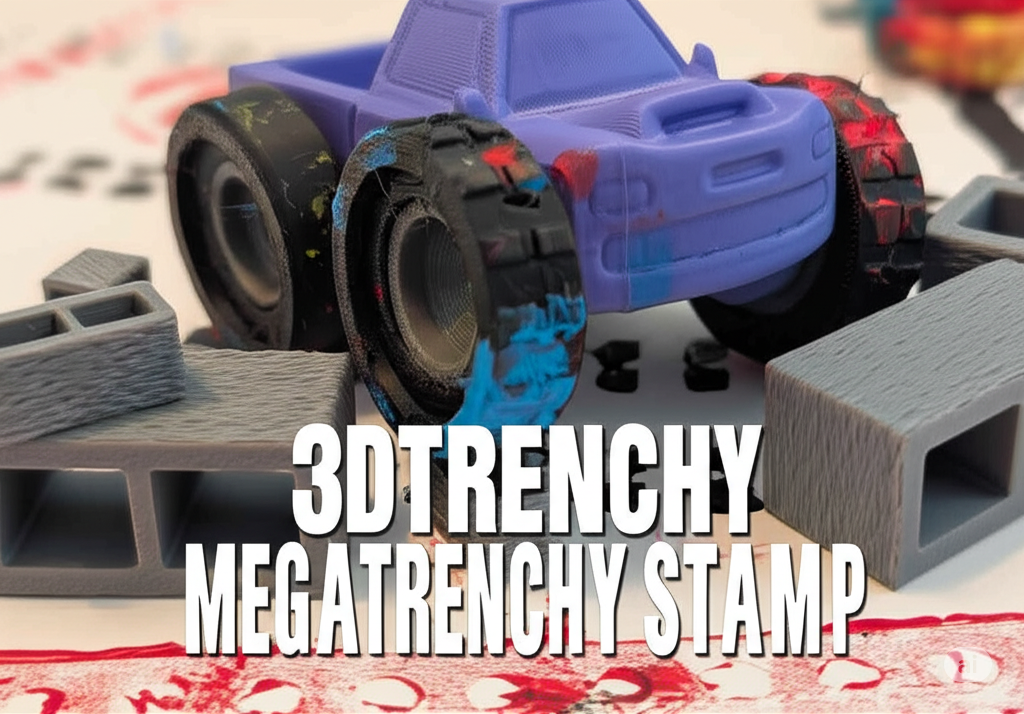 MegaTrenchy Stamp Wheels #3DTrenchy – with rims and TPU Tires