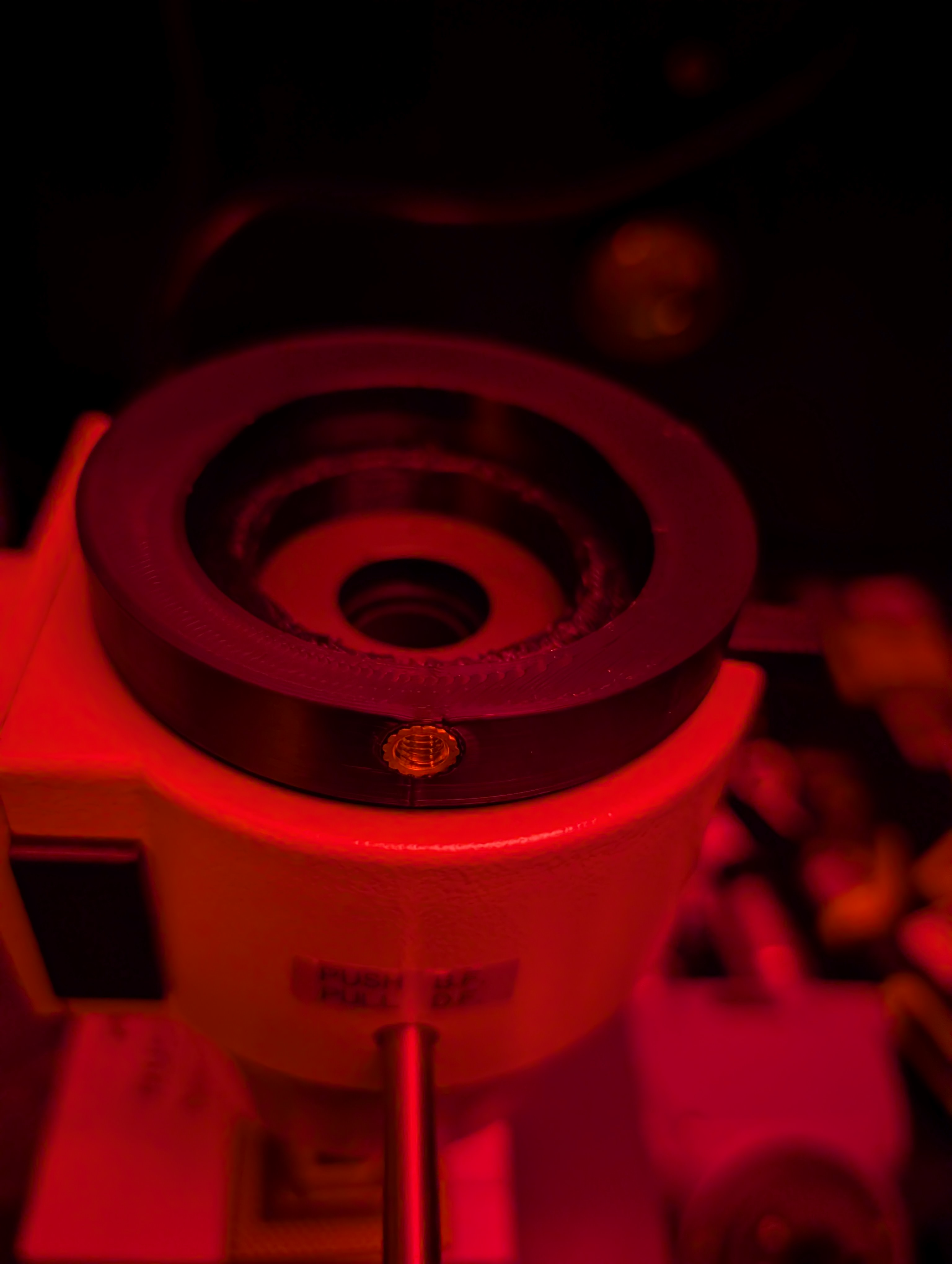 Nikon dovetail to American Optical microscope adapter ring