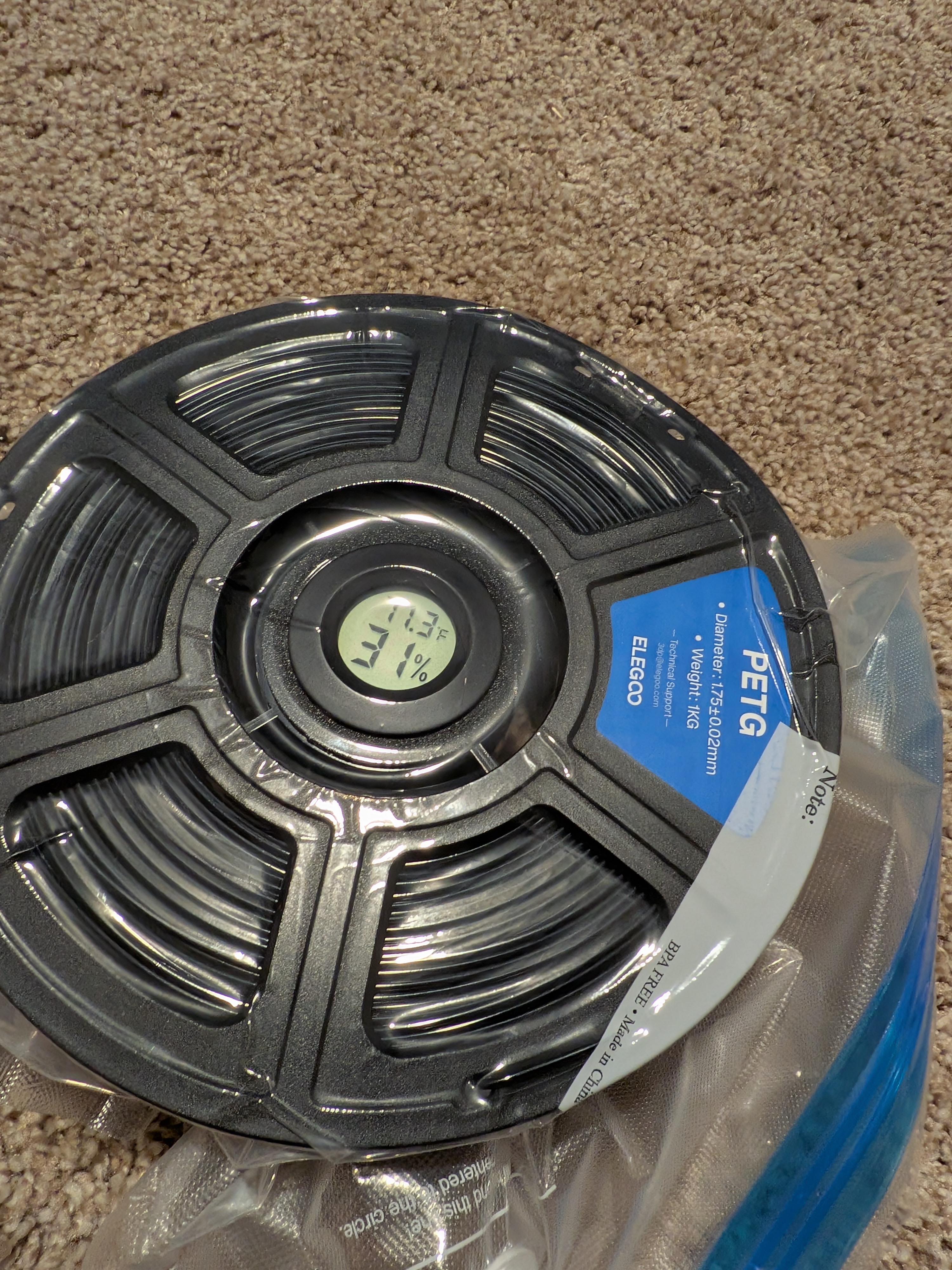 Hygrometer Spool Adapter 3D model