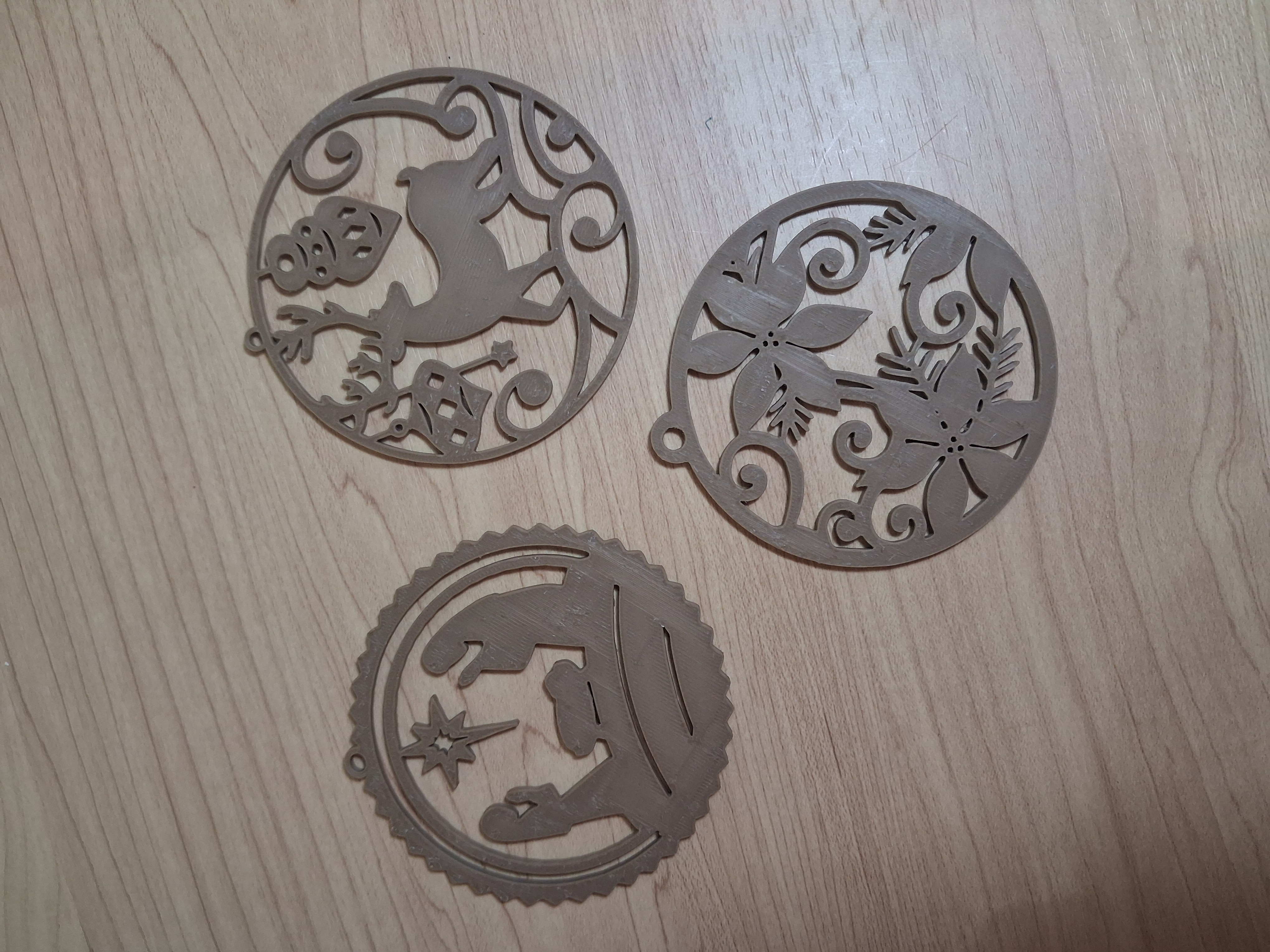 2d Christmas Ornaments (Set 1)