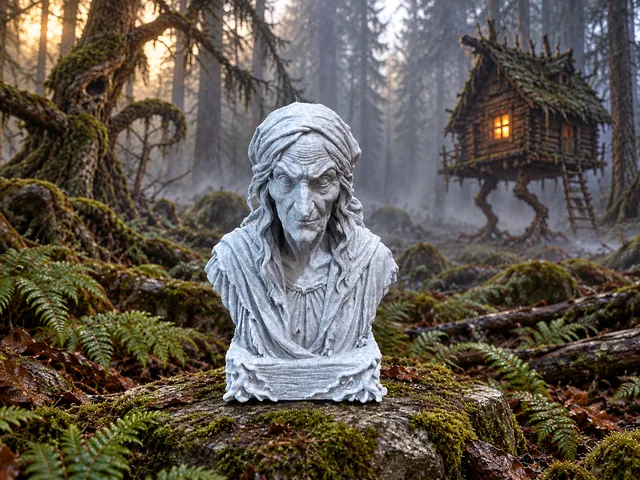 Baba Yaga — Bust Inspired by Slavic Fairy Tales