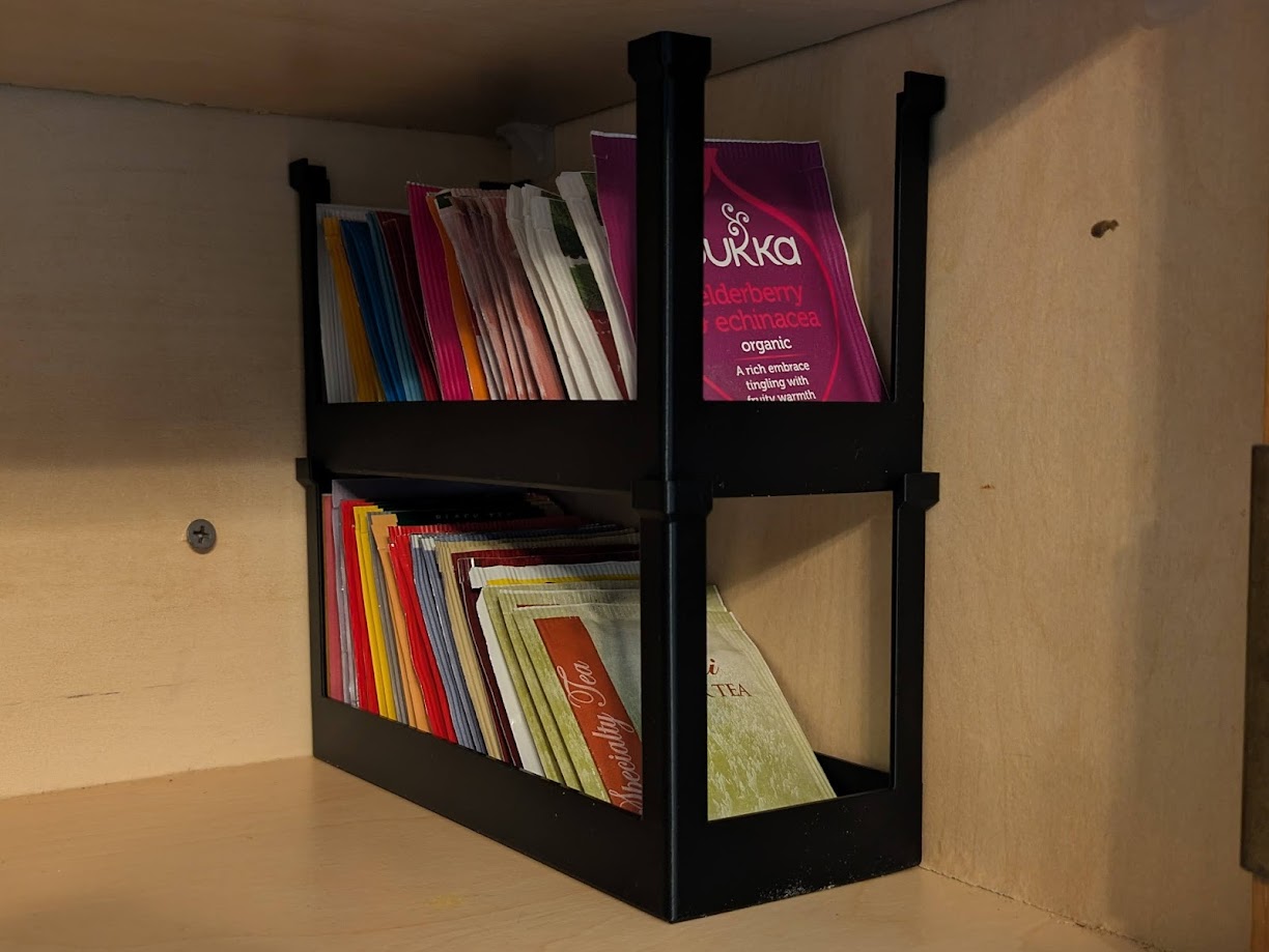 Yet Another Stackable Tea Caddy (No Supports!)