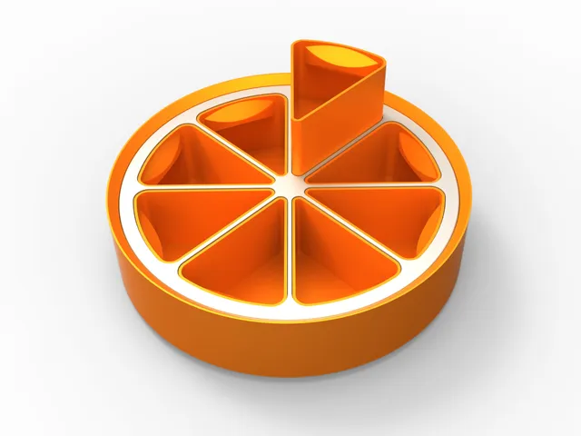 Orange Slice Drawer Storage