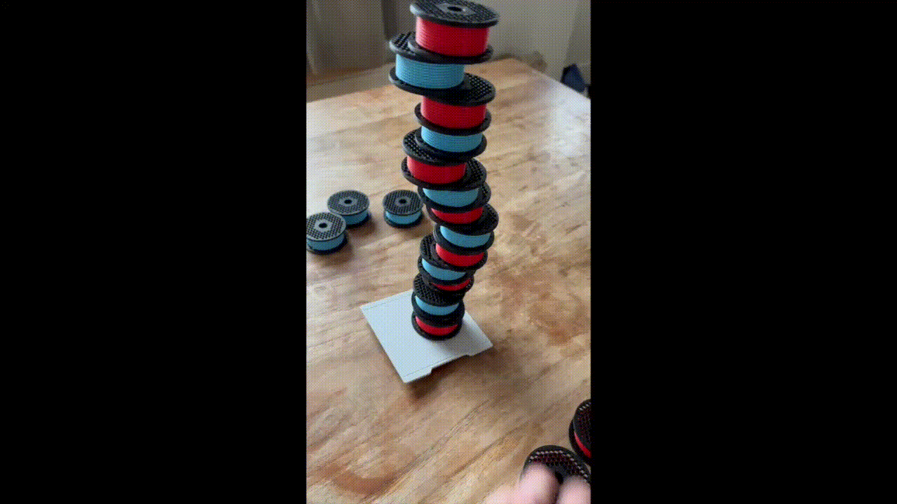 Miniatura 8 do modelo 3D Spool stacking game