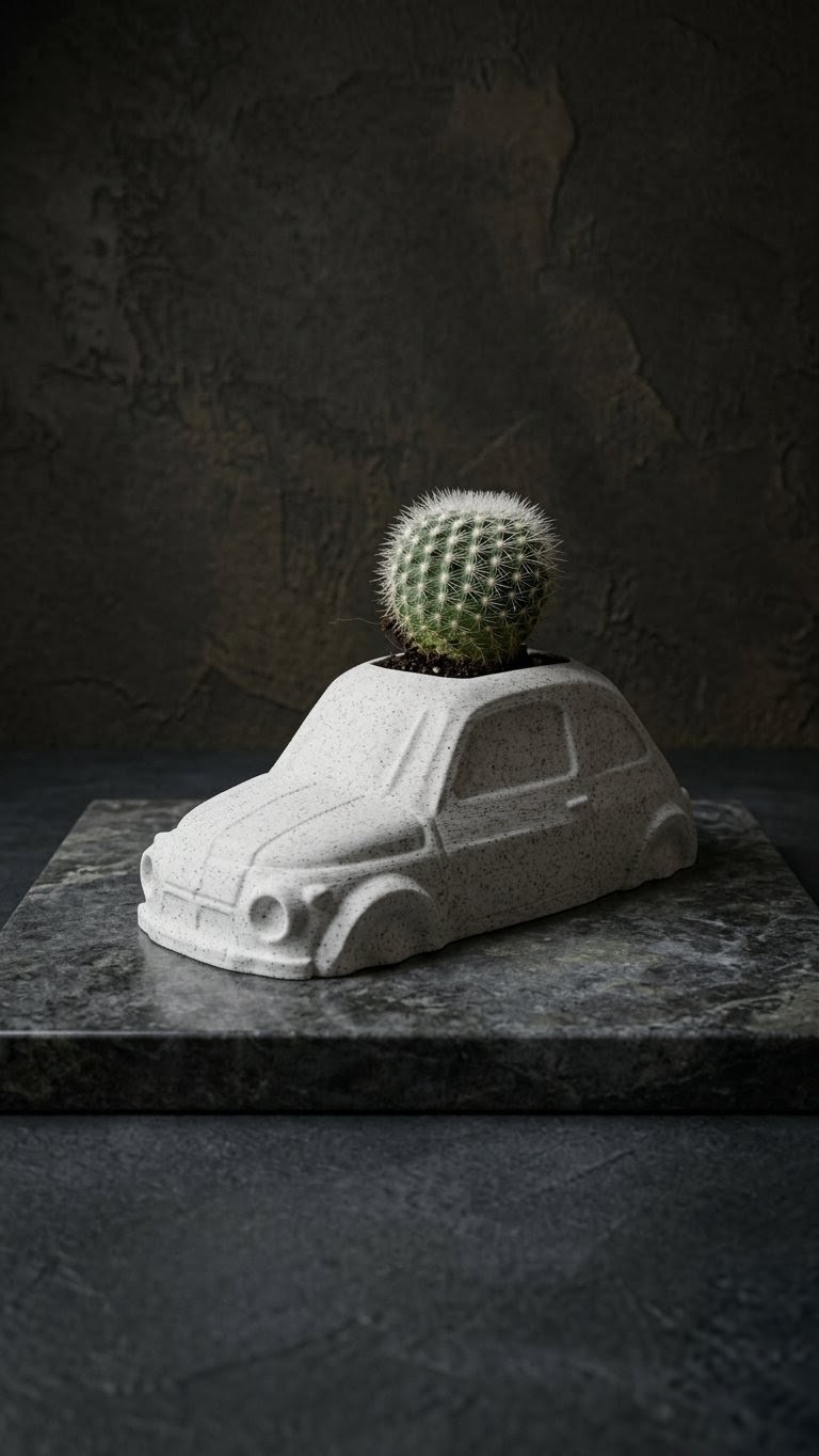Fiat 500 Planter – Vaso decorativo stampato in 3D 3D model